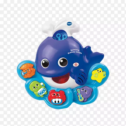 玩具VTech泡泡学习鲸鱼妈妈照顾宝宝大拇指VTech儿童-动物宝宝拨浪鼓玩具