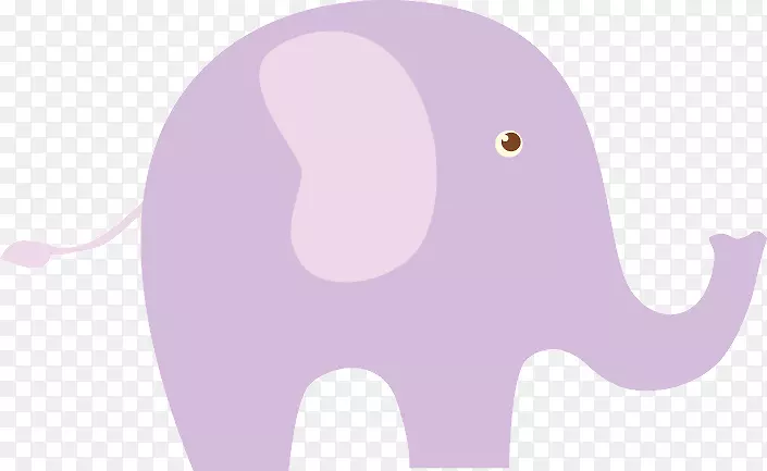 印度象非洲象剪贴画产品设计插图-小象图案