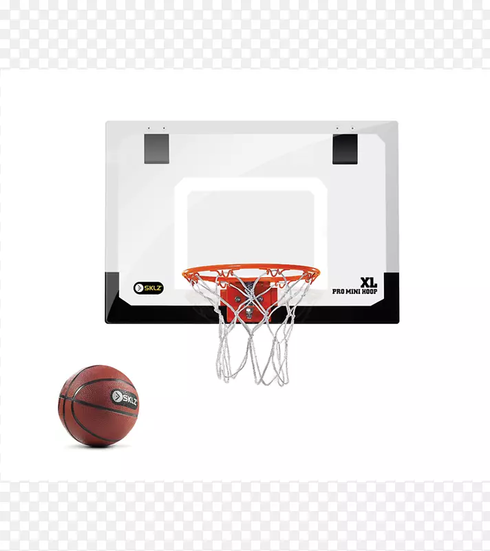 SKLZ专业迷你篮圈7可调篮球系统篮板球杆-篮球
