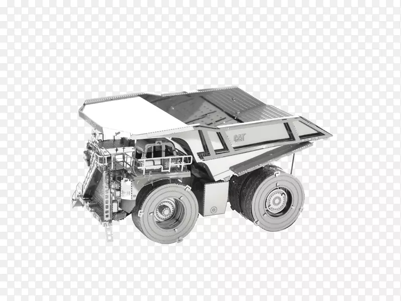 卡特彼勒公司载重卡车模型-金属采矿车-采矿车