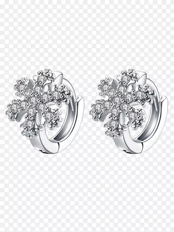 人造宝石和人造宝石首饰立方氧化锆银箍耳环