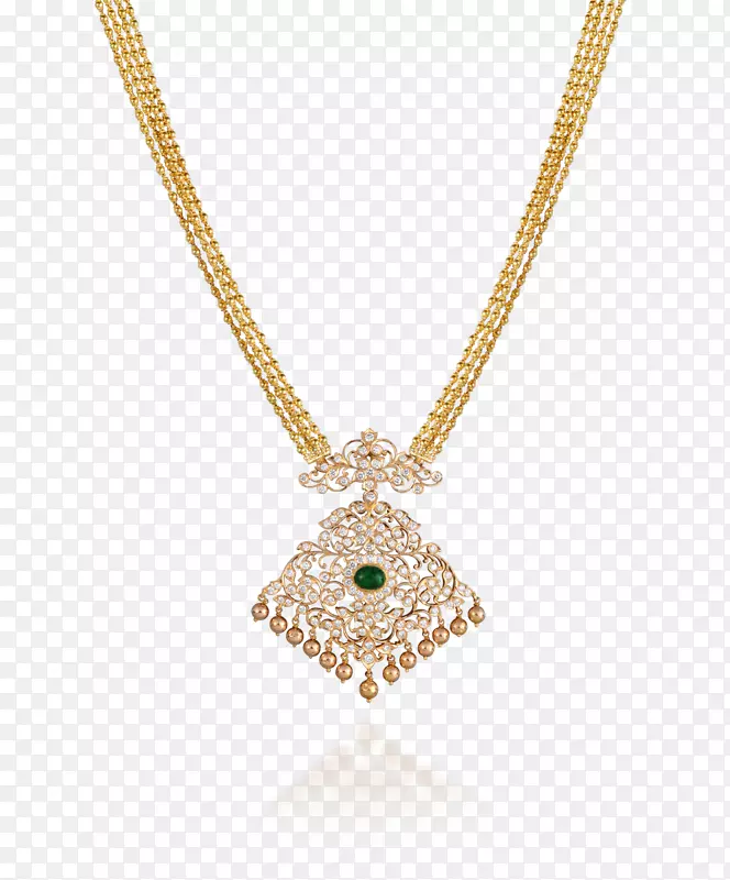 珠宝项链魅力和吊坠钻石切割-圣殿珠宝海得拉巴