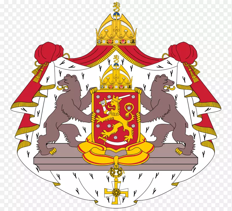 芬兰王国-芬兰波尼亚湾的卡雷利亚军徽-芬兰军徽