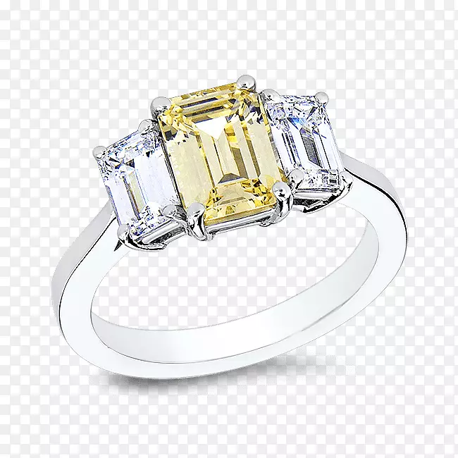 金刚石立方氧化锆订婚戒指宝石-祖母绿切割婚纱套