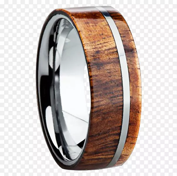 结婚戒指镶嵌钛戒指.男子木制结婚戒指