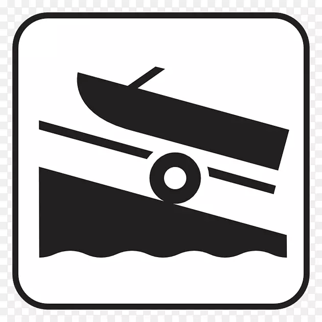 小船滑道下水独木舟电脑图标-平房船车库