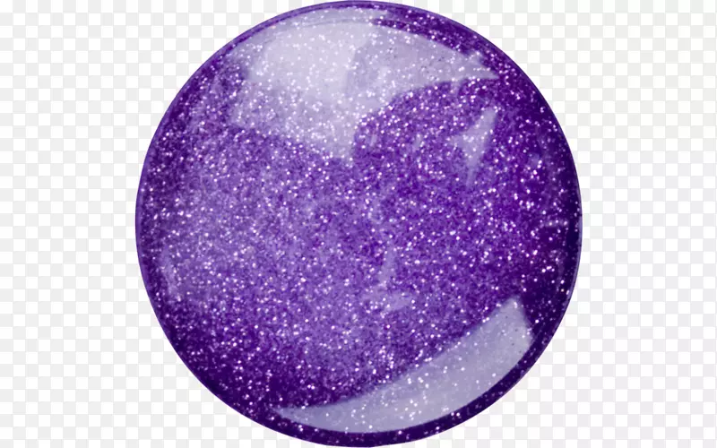 球形紫光法国美甲