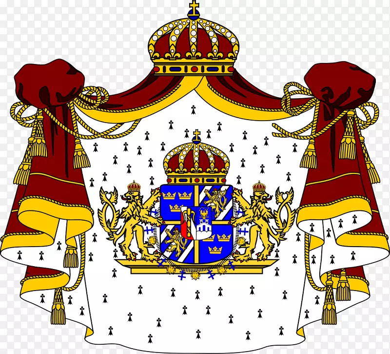 法国剪贴画贵族公爵便携网络图.瑞典军徽含义