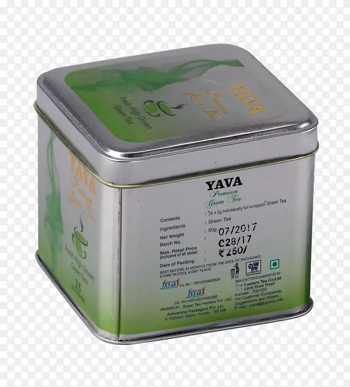 绿茶锡盒雅瓦！香精-绿色草本茶袋包装盒