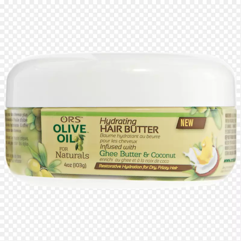 ORS橄榄油，用于天然滋润头发，黄油护发，头发蛋黄酱或橄榄油，极其丰富的滋润头发乳液-根发