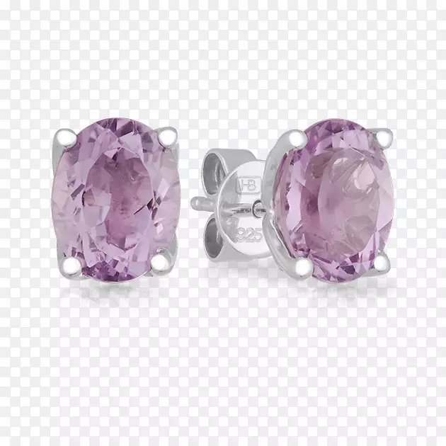 紫水晶耳环体珠宝银紫水晶耳环