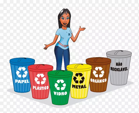 垃圾回收箱和废纸篮回收废物等级传单.垃圾回收站