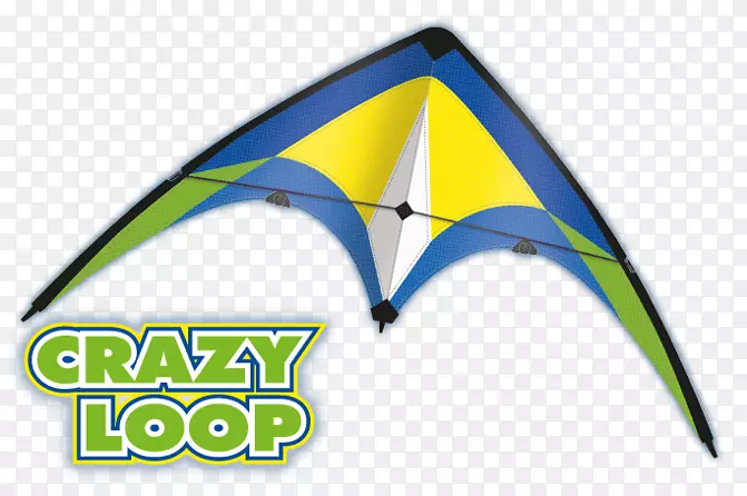 Guenther-1098 100 x 56 cm疯狂环可操纵的特技风筝运动风筝玩具角疯狂环