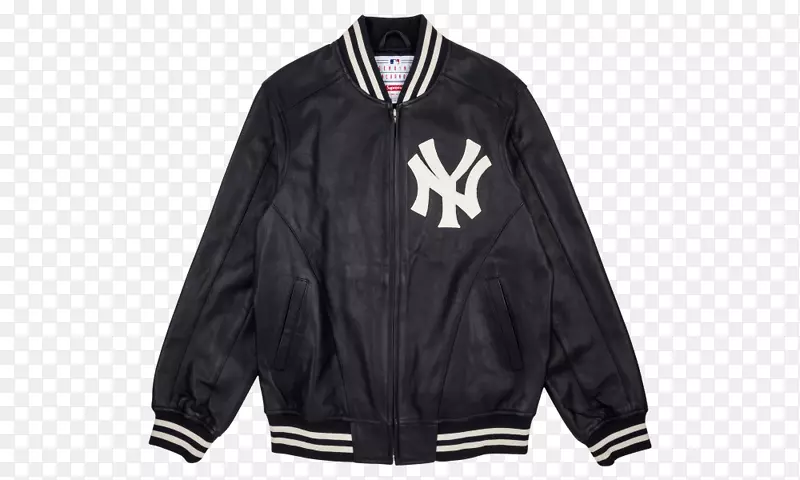 洋基体育场1998纽约洋基赛季纽约洋基队的标志和制服-带帽衫的莱特曼皮夹克