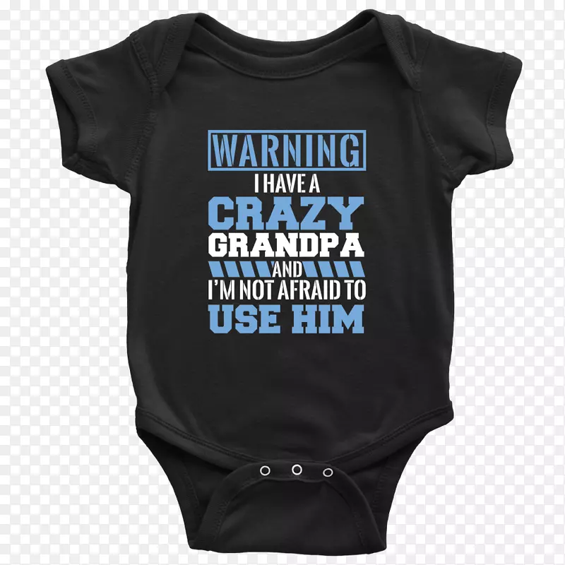 t恤婴儿和蹒跚学步的婴儿一件袖子婴儿服装-疯狂的爷爷