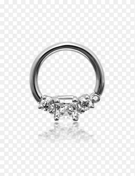 立方氧化锆戒指钻石珠宝宝石隔膜环