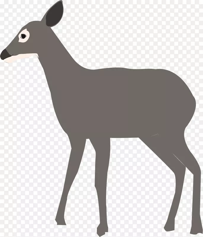 白尾鹿、麋鹿、羚羊、剪贴画-鹿