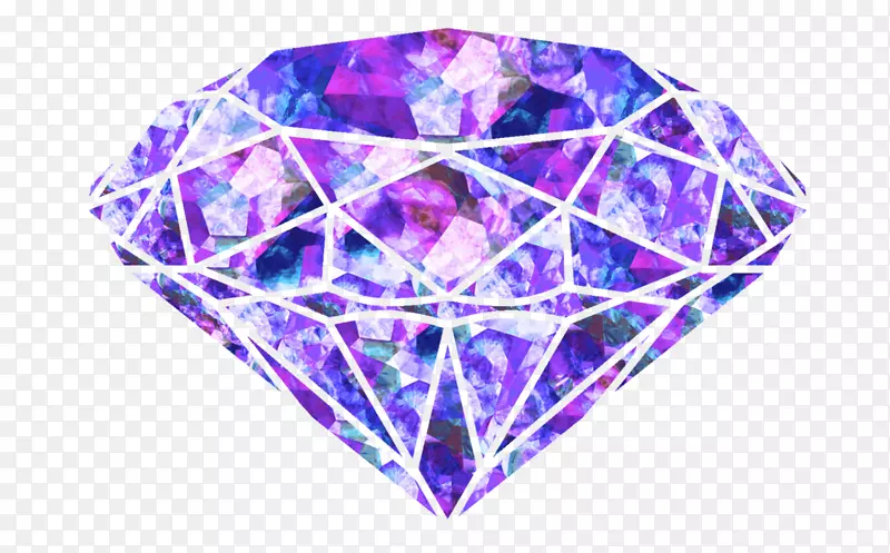 结晶学紫宝石图案-最佳合成钻石2012