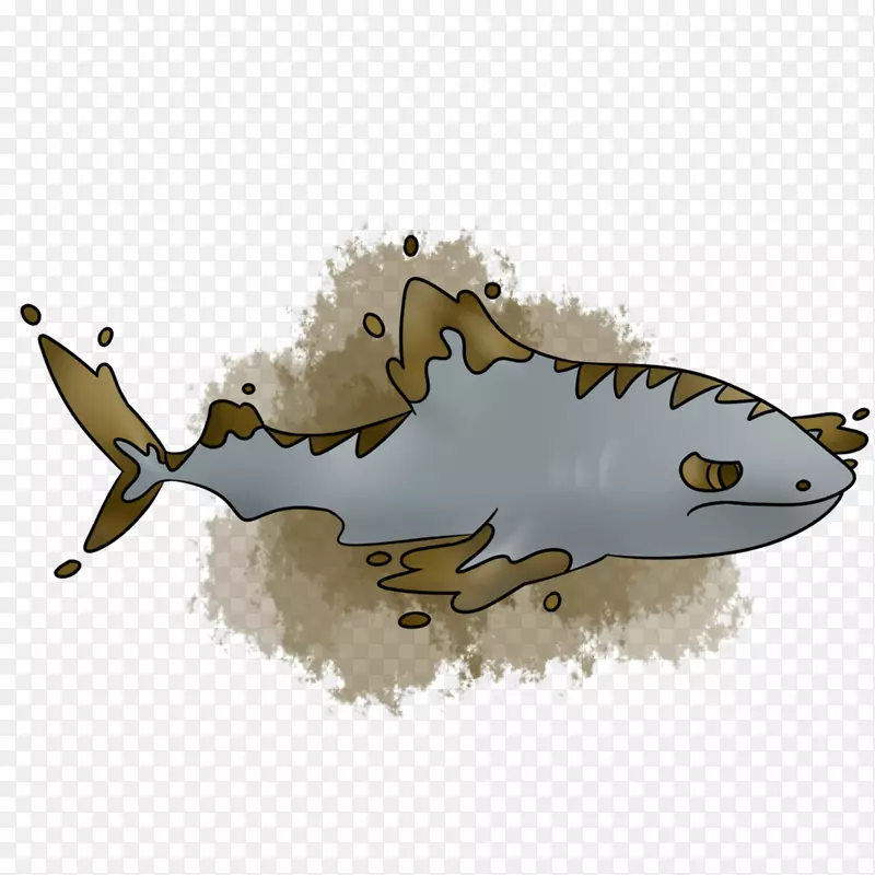 插图剪贴画爬行动物产品设计动物群-变性鲨鱼女孩