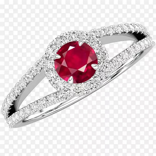 红宝石戒指珠宝钻石诞生石-红宝石
