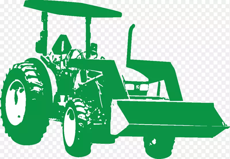 绿色拖拉机农场安全机动车辆-拖拉机