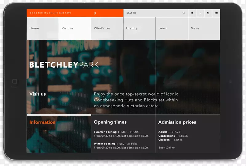 用户界面设计Bletchley公园网页设计