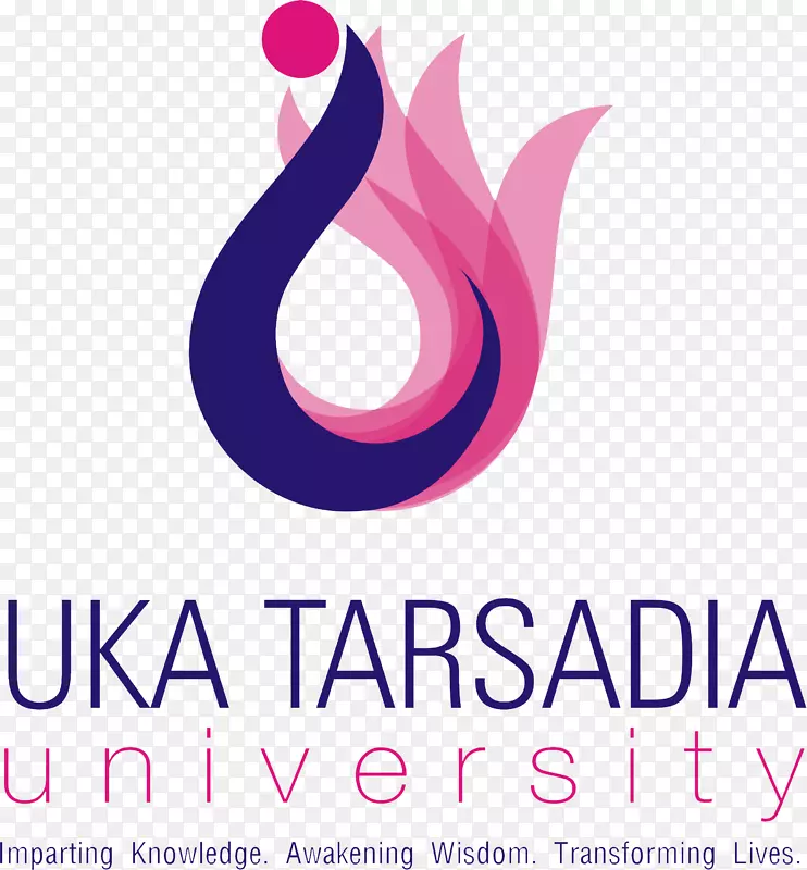 Uka Tarsadia大学标志chhotubhai gophalhai Patel学院图形设计符号