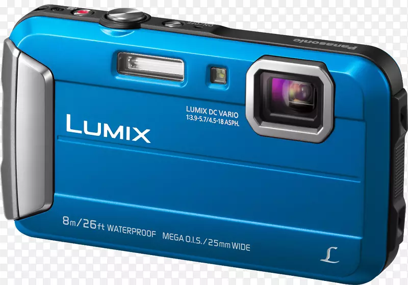 松下LUMIX DMC-FT 30(蓝色)点拍相机