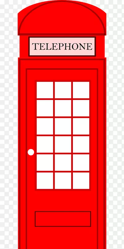 伦敦红电话盒夹艺术电话亭开放部分-伦敦