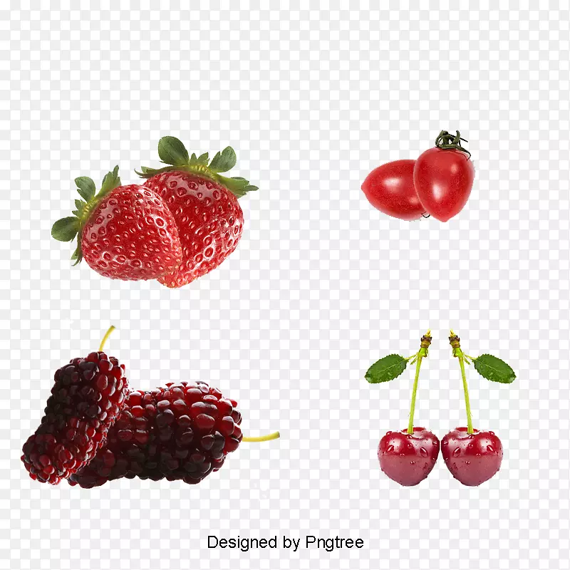 草莓，覆盆子，蔓越莓-草莓