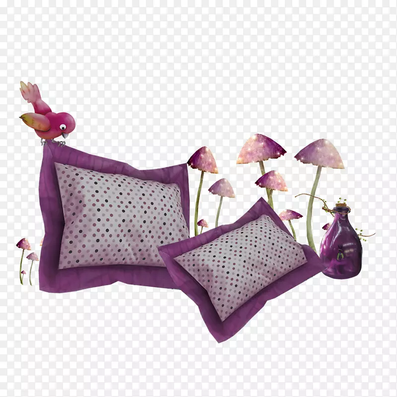 紫色枕头图像png图片下载-枕头