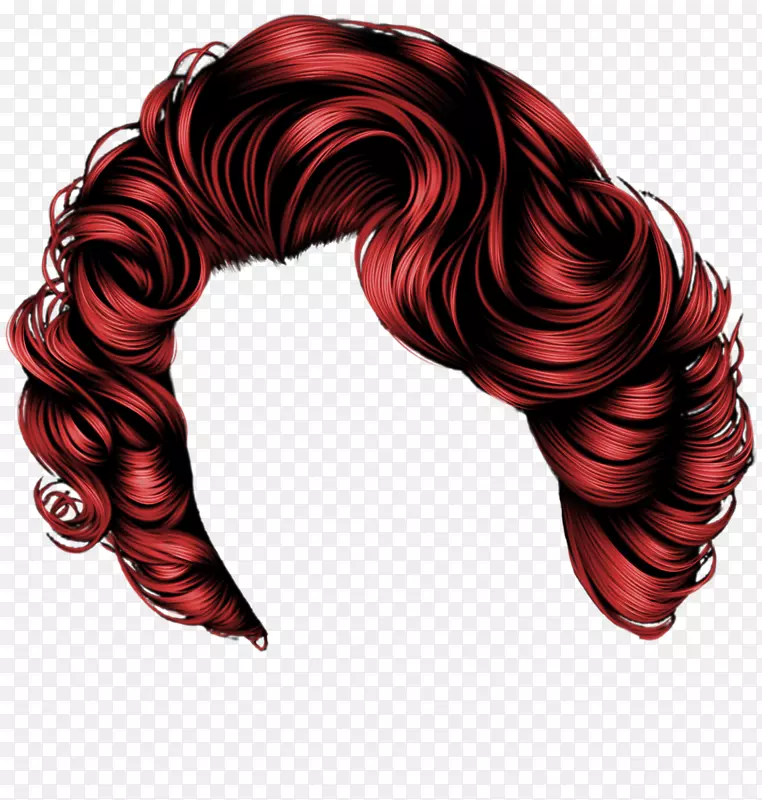 红发假发