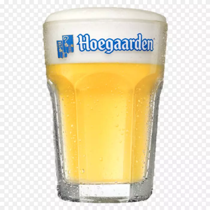 Hoegaarden白啤酒x 1橙汁饮料品脱玻璃小麦啤酒