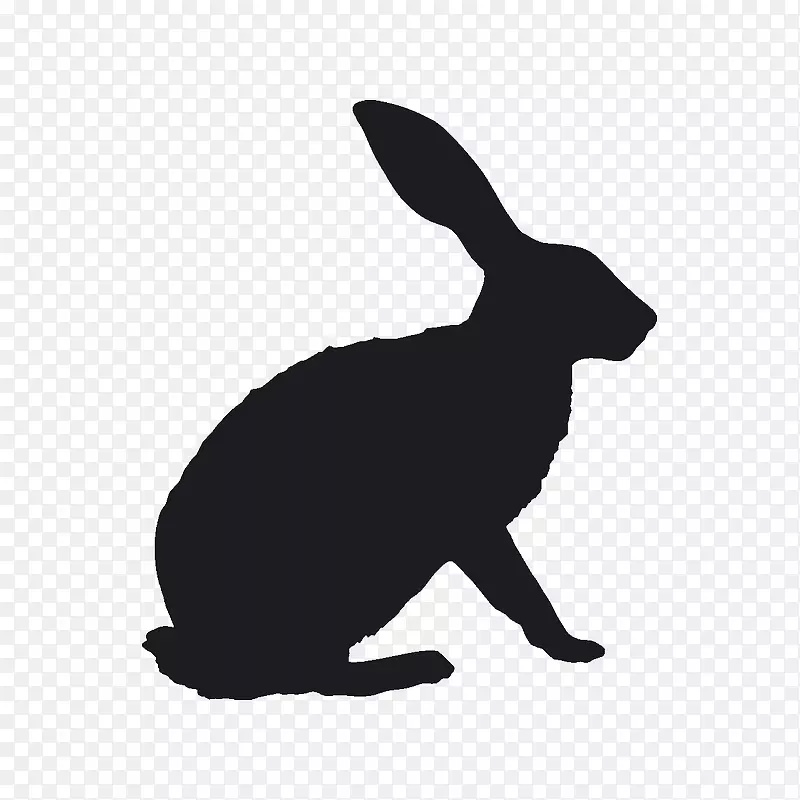 兔子图形图像剪影-兔子