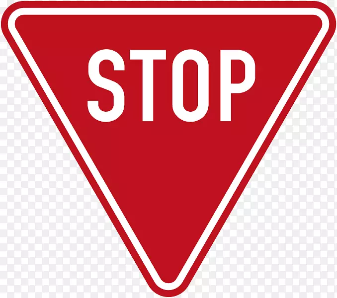 停车标志交通标志道路警告标志-道路