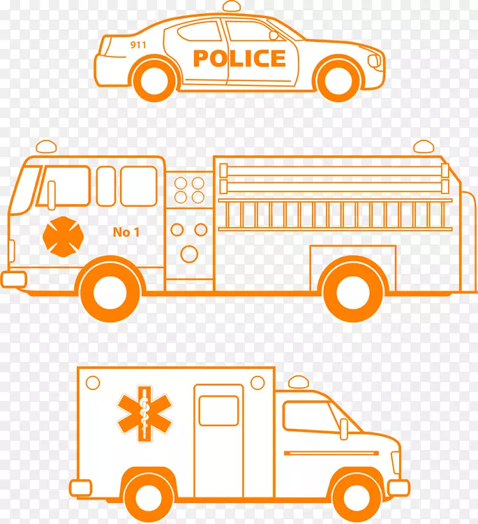 剪贴画救护车图形紧急车辆免费内容-救护车