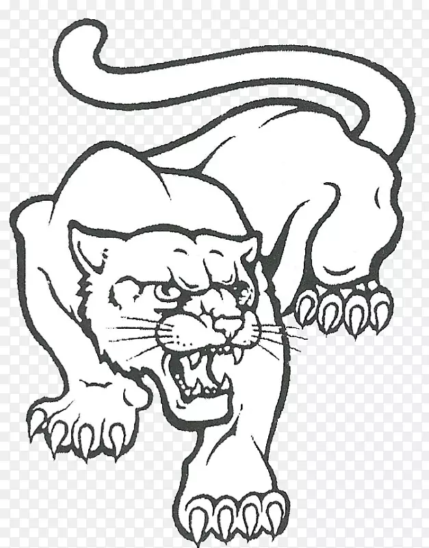 剪贴画美洲狮免费内容绘画黑豹