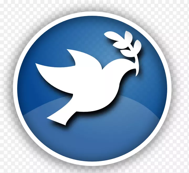 鸽子和鸽子作为象征和平象征剪贴画.符号