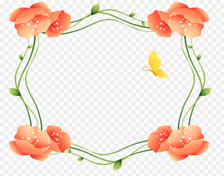 AdobePhotoshop图像png图片图形博客-花卉框架