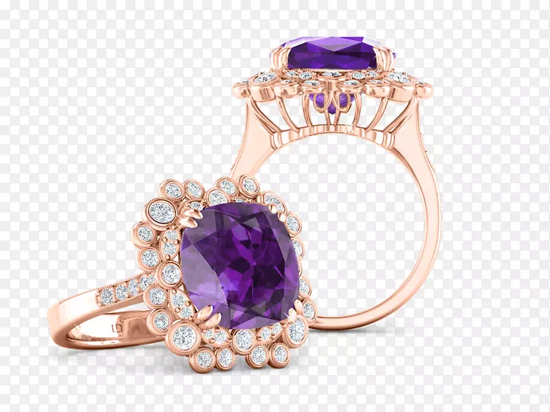 路易·丹尼勒钻石公司紫水晶戒指.戒指