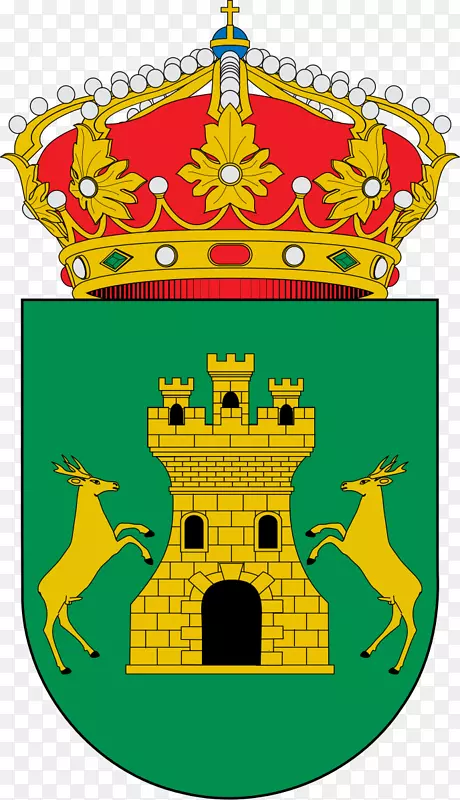 圣费尔南多德赫纳雷斯徽章，纹章或盾牌