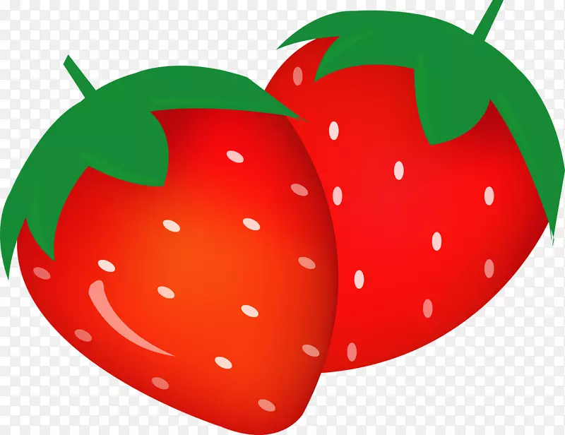 草莓果实图像图形设计.红色物体