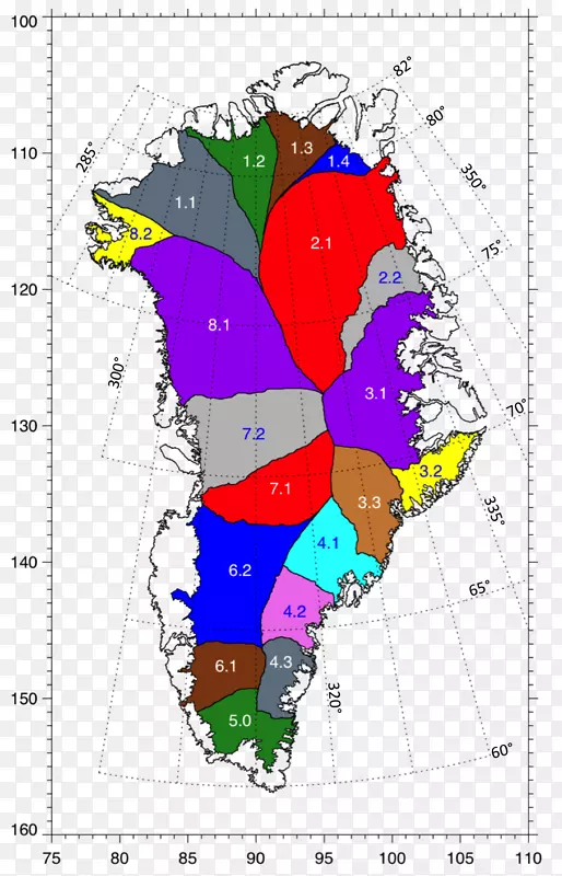 格陵兰冰盖排水盆地北冰洋排水系统岛