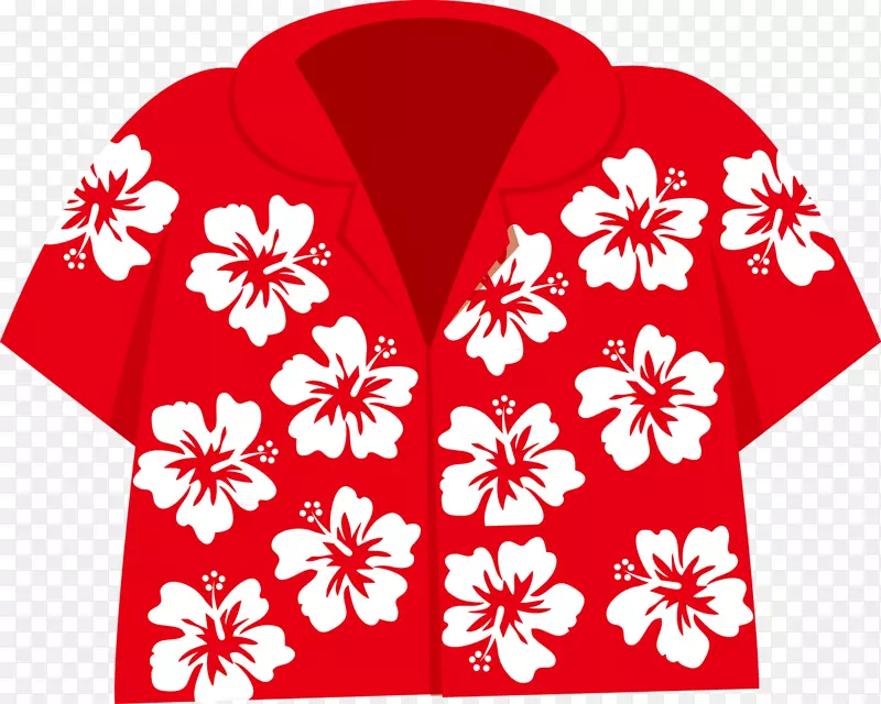 夏威夷语剪辑艺术阿罗哈衬衫