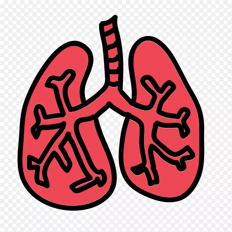 肺癌吸烟肺炎内科-肺部图标