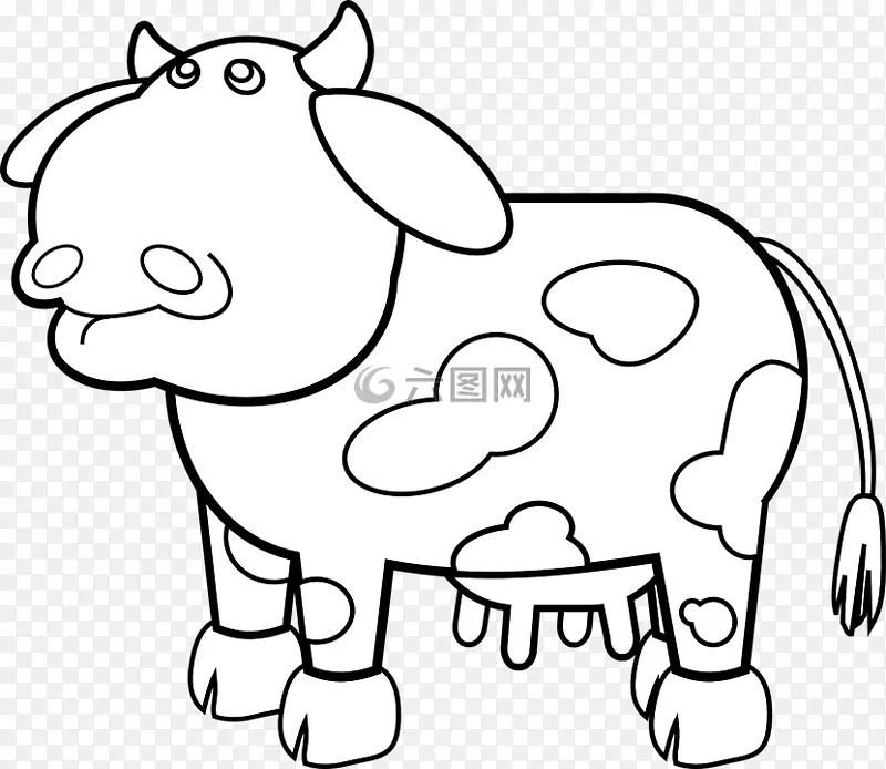 高地牛泽西牛图形剪贴画肉牛