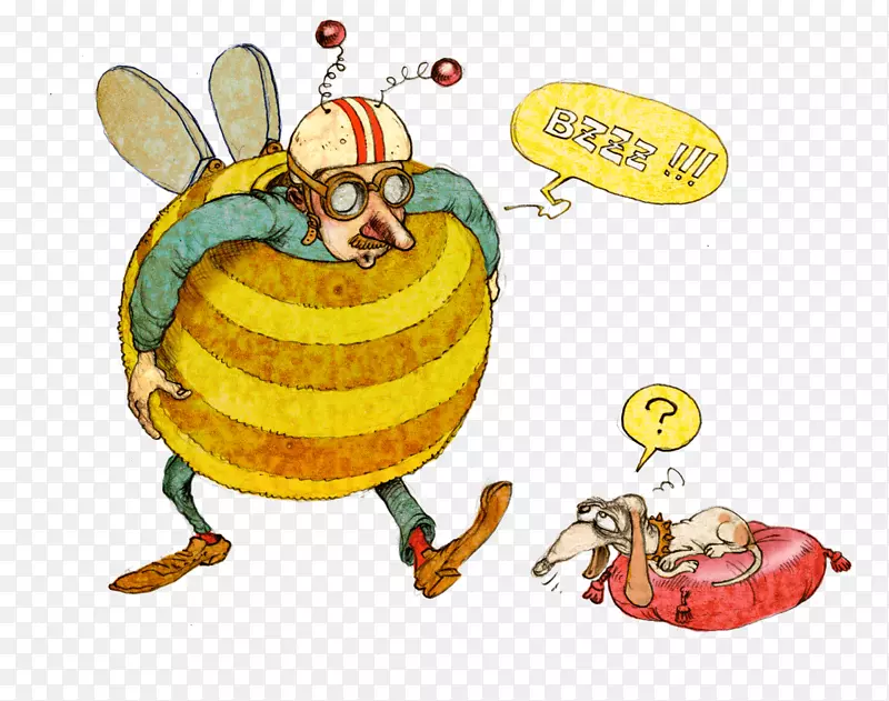 蜜蜂昆虫插图大黄蜂-自动图样