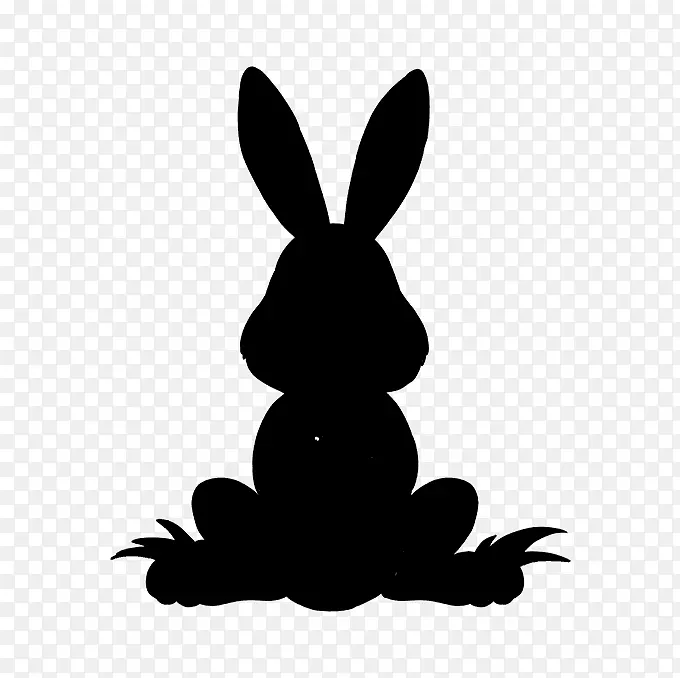 兔夹艺术图案剪影