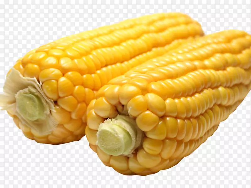 玉米芯上的玉米胚轴甜玉米png图片玉米仁-爆米花