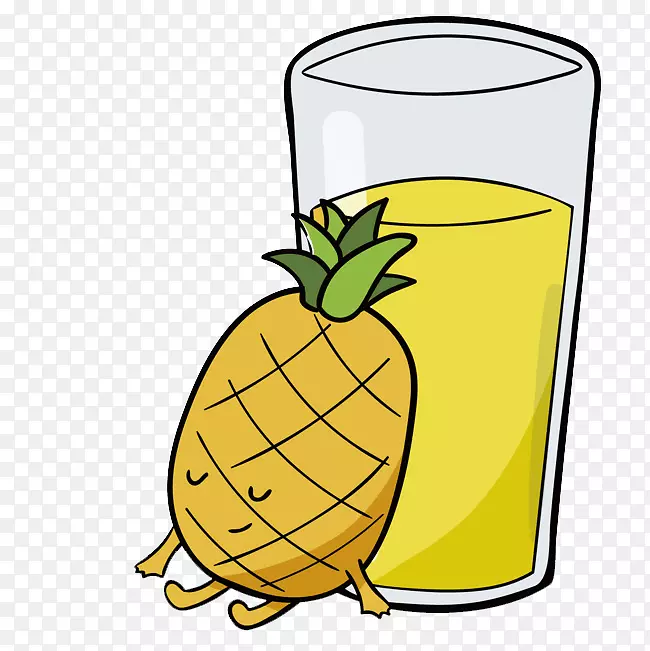 菠萝汁橙汁汽水饮料-菠萝